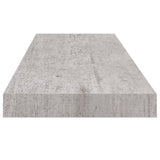Floating Wall Shelves 4 pcs Concrete Grey 80x23.5x3.8 cm MDF 326602