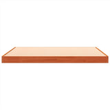 Bed Frame without Mattress Wax Brown 135x190 cm Double Solid Wood Pine 847155