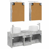 Bathroom Furniture Set 5 pcs Concrete Grey 3407034