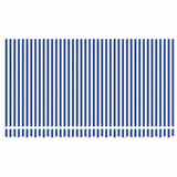 Retractable Awning Manual Blue and white 400 x 200 cm Fabric 3329778
