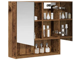 Bathroom Mirror Cabinet with Shelf Old Wood 50 x 14.5 x 70 cm 889205