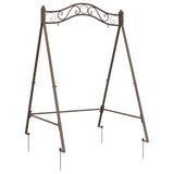 Swing Frame Antique Brown 113 x 121.5 x 168 cm Steel 42038702