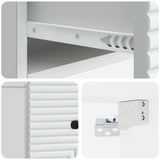 Wall-Mounted Bedside Cabinet 2 pcs White 34.5 x 33 x 20 cm 898596