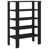 Shoe Rack Black 61x32x87.5 cm Engineered Wood 859852
