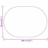 Rug ZIZUR Cream 200 x 140 cm Polypropylene 42000866