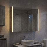 Bathroom Mirror Cabinet Concrete Grey 103.5 x 15.5 x 70 cm 889274