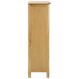 Shoe Cabinet 76x37x105 cm Solid Oak Wood 247460