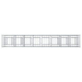 Gabion Raised Bed 2 pcs Silver 330 x 50 x 80 cm 3422232