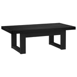 Coffee Table NOAIN Black 119 x 60 x 40 cm Solid Pine Wood 42020913