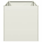 ZNTS Planter White 40x80x40 cm Cold-rolled Steel 860732