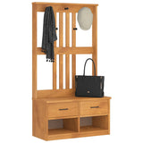 Hall Tree SANDNES 87x40x159.5cm Solid Wood Pine 4010490