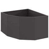Corner Planter Black 60 x 60 x 35 cm Steel 883640