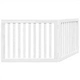 Dog Gate Foldable 2 Panels White 160 cm Poplar Wood 352248