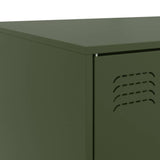 Coffee Table Olive Green 67x50x44 cm Steel 841731