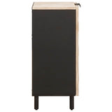 Sideboard White Wash Finish 60 x 33 x 75 cm Solid Mango Wood 4017866