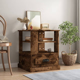 Side Table Smoked Oak 50x50x60 cm Engineered Wood 816413