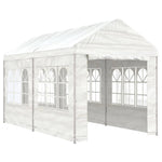 Gazebo with Roof White 4.46x2.28x2.69 m Polyethylene 3155478