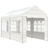 Gazebo with Roof White 4.46x2.28x2.69 m Polyethylene 3155478