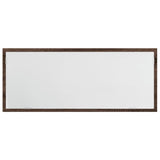 LED Bathroom Mirror Brown Oak 100x8.5x37 cm Engineered Wood 856274