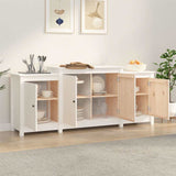 Sideboard White 164x37x68 cm Solid Wood Pine 821493