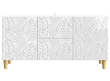 Sideboard High Gloss White 89 x 34.5 x 60 cm Engineered Wood 895119