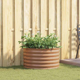 Garden Raised Bed Brown 80 x 80 x 44 cm Steel 42011334