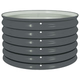 45530 Garden Raised Bed 80x80x44 cm Galvanised Steel Grey