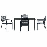 Garden Dining Set 5 pcs Anthracite Powder-Coated Steel 3379305