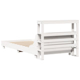 Bed Frame without Mattress White 90x200 cm Solid Wood Pine 3306430