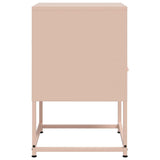 Bedside Cabinets 2 pcs Pink 36x39x60.5 cm Steel 846557