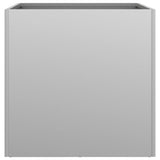 Planters 2 pcs Silver 42x40x39 cm Galvanised Steel 841558