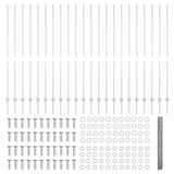 Welded Wire Fence 50 x 1.5 m Hot-Dip Galvanised Steel 3337049