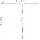 Clear Tarpaulin with Eyelets 8x10 m Polyethylene 4018534