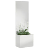 Garden Privacy Screen Silver 50 x 32 x 150 cm Galvanised steel 876446