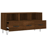 TV Cabinet Brown Oak 102x36x50 cm Engineered Wood 829035