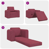 Sofa Bed Wine Red 98 x 71 x 83 cm Fabric 4106658
