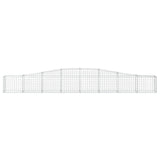 Arched Gabion Baskets 9 pcs 400x30x40/60 cm Galvanised Iron 3145794