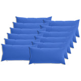 Cushion Cover 12 pcs HEERLEN Royal Blue 40 x 80 cm Polyester 910020
