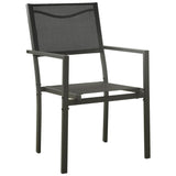Outdoor Dining Set Black and Anthracite 3073523