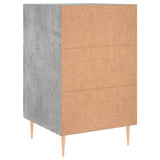 Bedside Cabinet Concrete Grey 40x40x66 cm Engineered Wood 827648