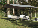 Camping Tarp Grey and Orange 400x294 cm Waterproof 94666
