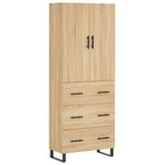 Highboard Sonoma Oak 69.5x34x180 cm Engineered Wood 3195870