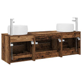 Bathroom Furniture Set 3 pcs Old Wood 49.5 x 44.5 x 66 cm 3405921