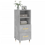 ZNTS Sideboard Concrete Grey 34.5x34x90 cm Engineered Wood 828648