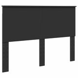 Bed Frame with Headboard Black 140 x 200 cm Engineered Wood 3411297