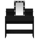 Dressing Table Black Oak 100 x 40 x 130 cm Engineered Wood 868852