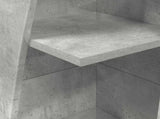 Corner Cabinet 27.5x27x140cm Engineered Wood Concrete Grey 889868