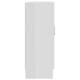 Book Cabinet High Gloss White 82.5x30.5x80 cm Engineered Wood 802711