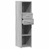 Highboard Grey Sonoma 30x42.5x124 cm Engineered Wood 846157