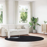 Shaggy Rug High Pile NAVARRA Black 240x240 cm Polyester 4102926